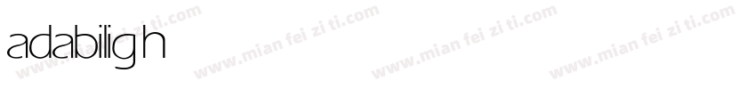 adabi light字体转换